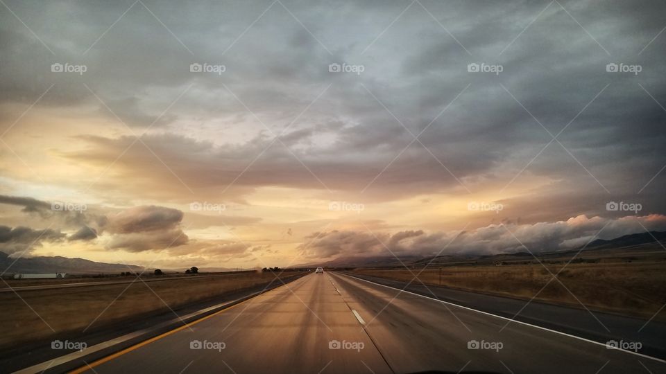Idaho Road Sunset