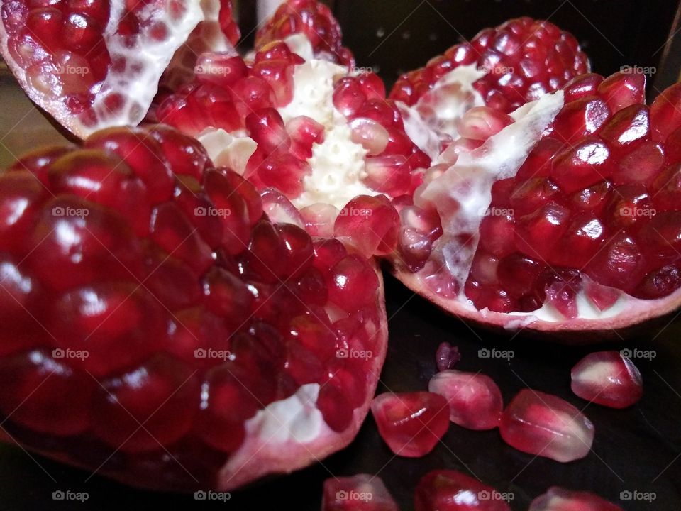 red rubies pomegranate