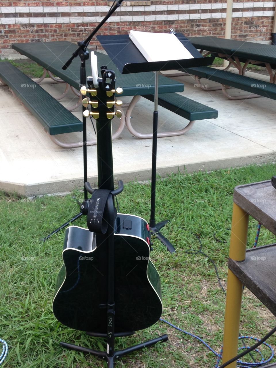 Music is my life. Music practice outside