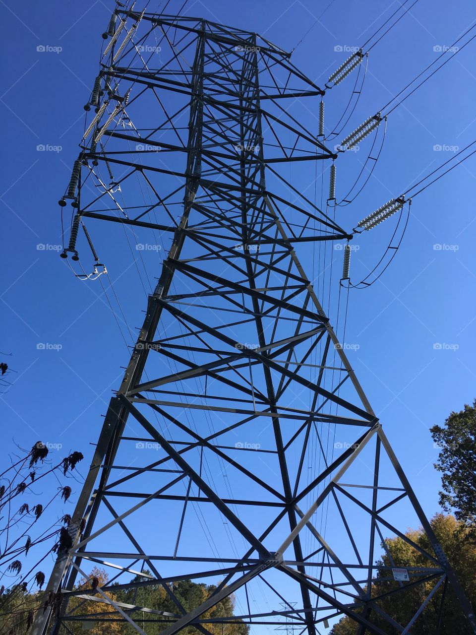 Power line tower