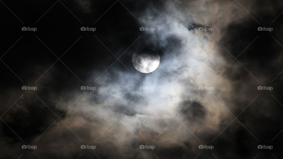 Moon, Astronomy, Sky, Storm, Dark