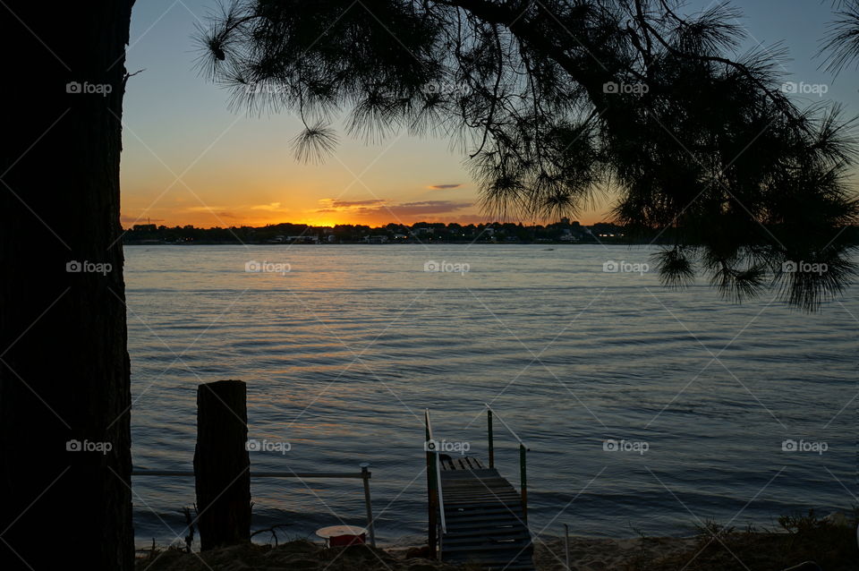 Sunset, Water, Dawn, Lake, Beach