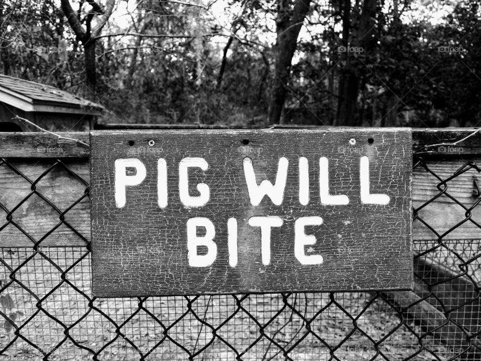 sign at an animal sanctuary