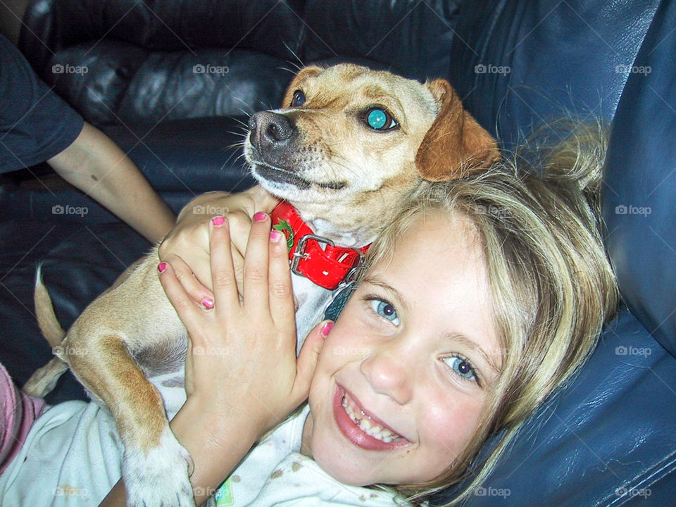 BFF’s- Honey Puppy and my daughter. 