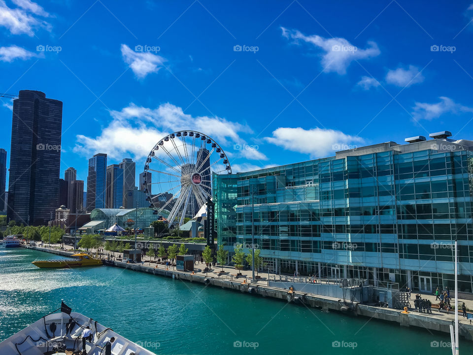 The famous Navy Pier in Chicago