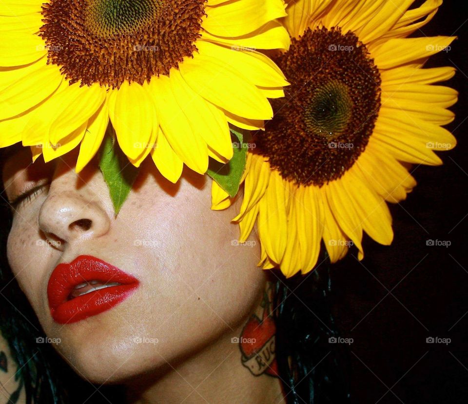 Sunflower + Model Christina Curry