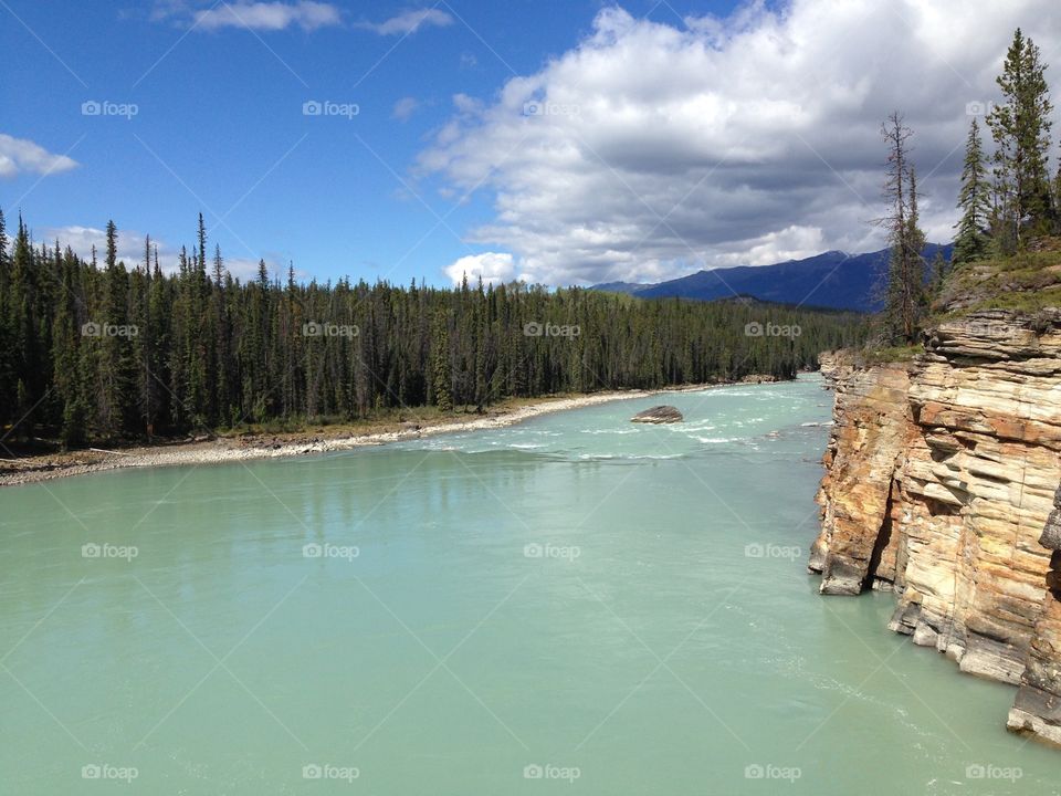 Scenic view of river