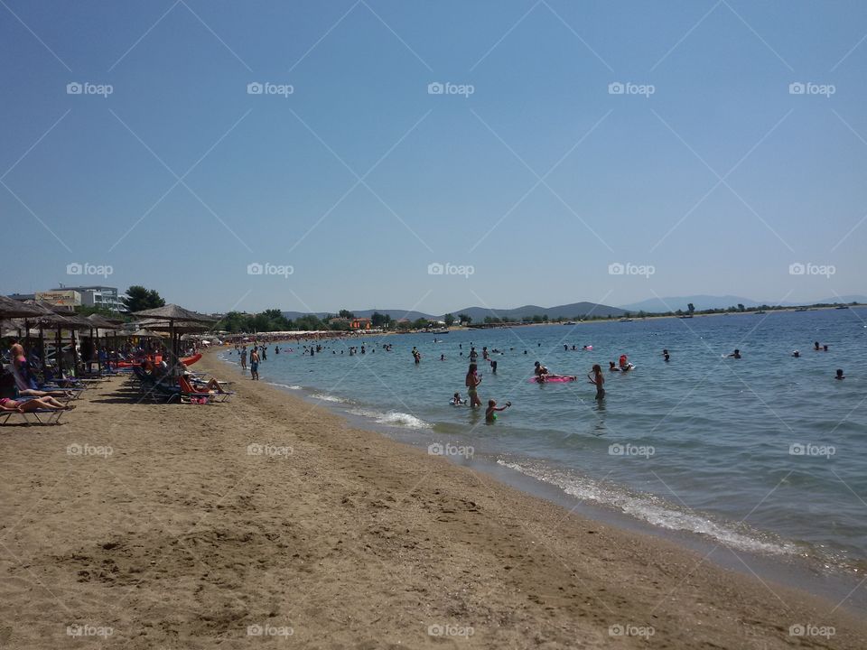 Sand beach in Greece