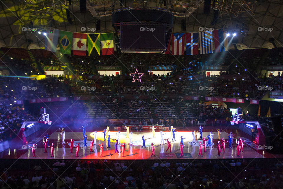 opening show in fiba americas championship 