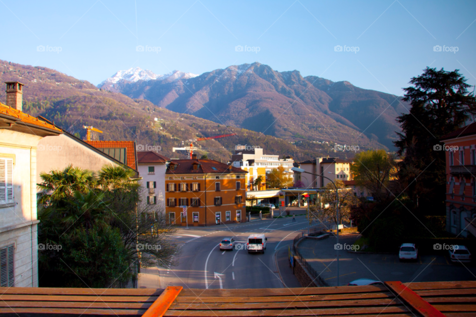 bellinzona switzerland landscape city car by cmosphotos