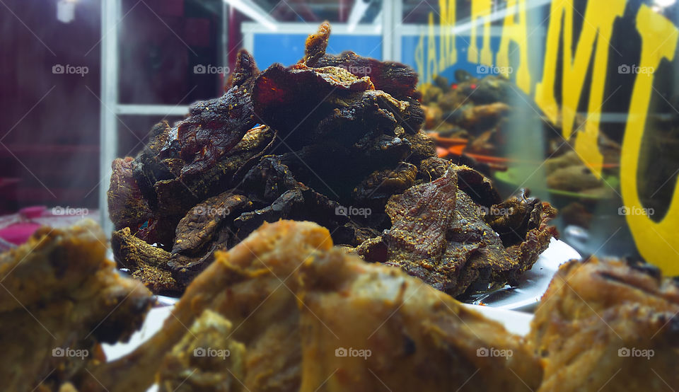 Indonesian Food Empal Dendeng Padang