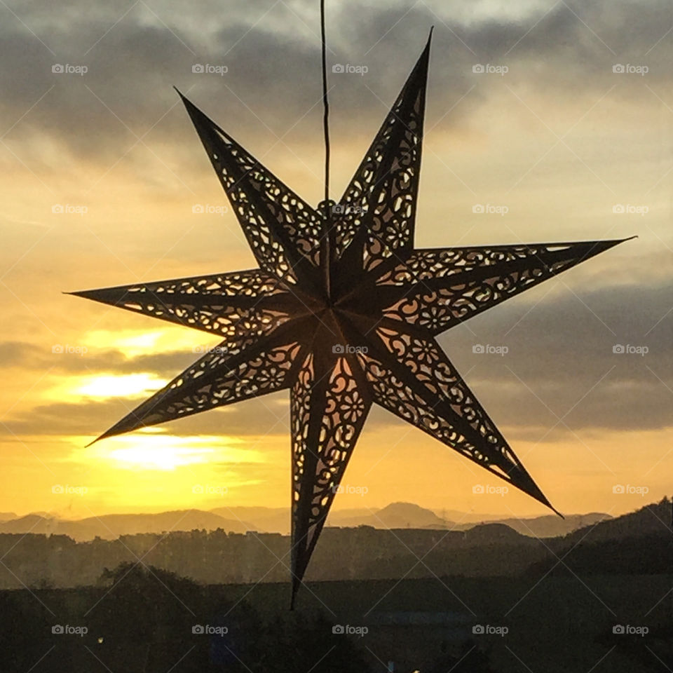 Christmas star. 