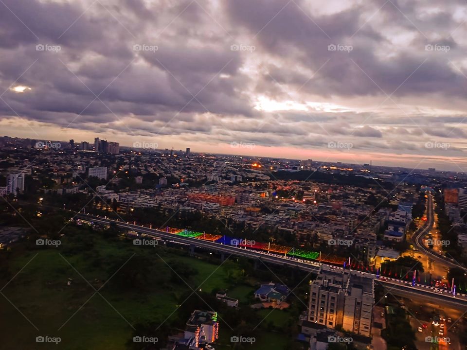 view of kolkata city located in India