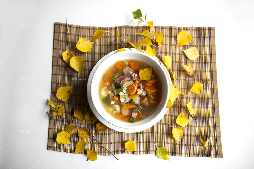 Mushrooms soup