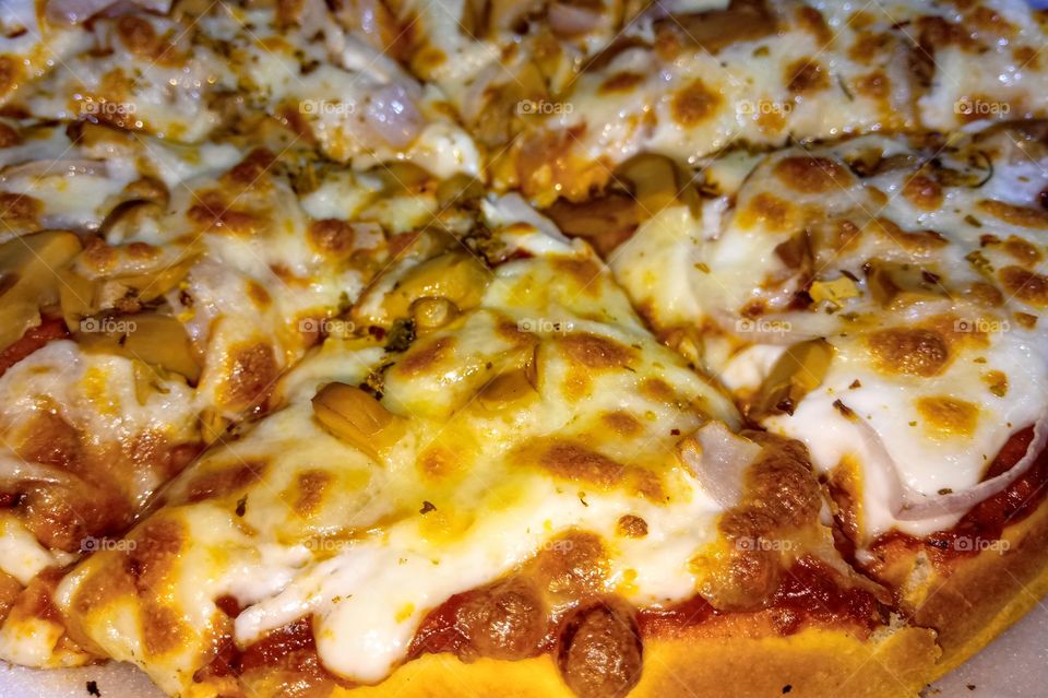 cheess pizza close-up