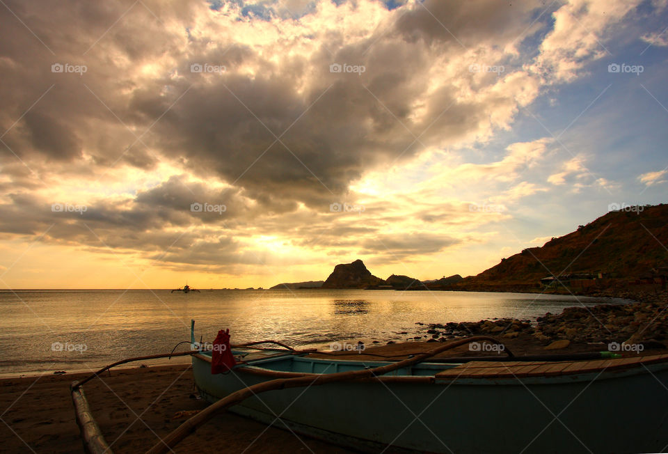 boat & sunset