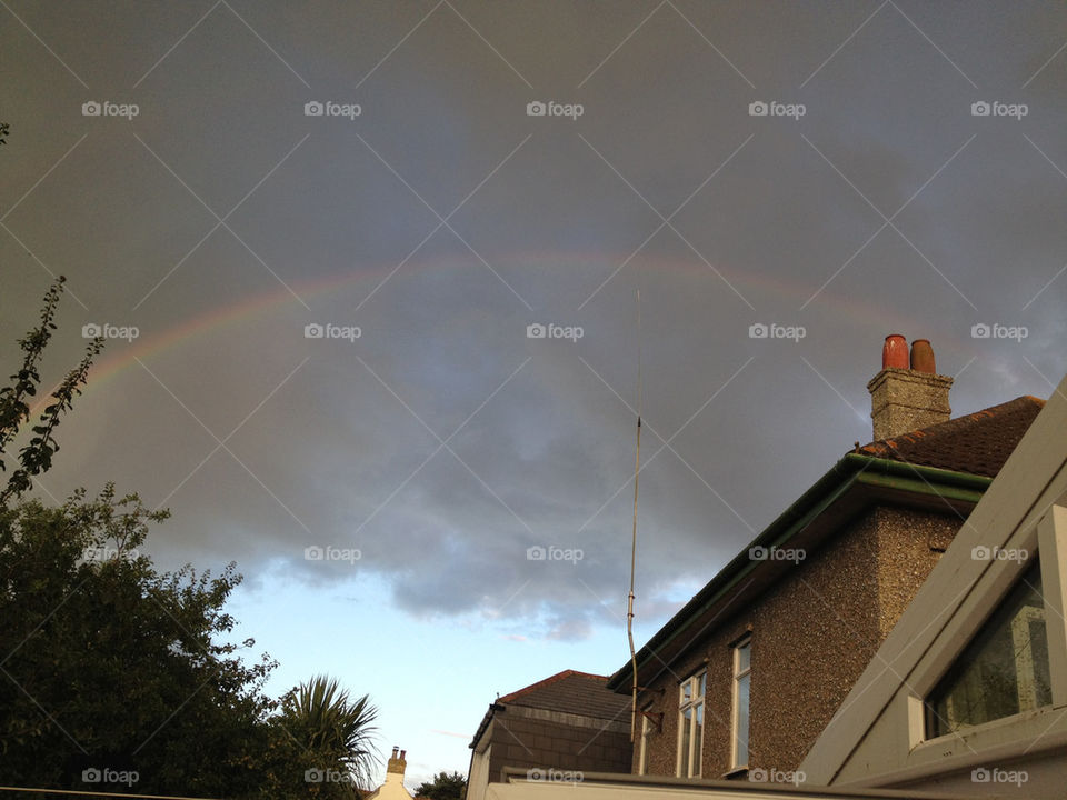 sky house rainbow arial by leebrizell