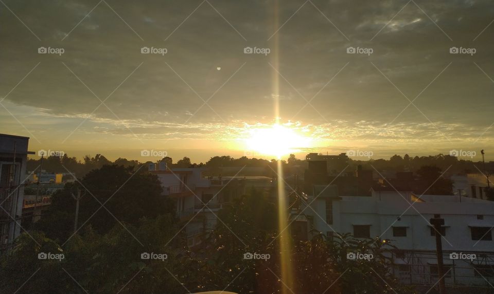 Spectacular view of sunset this evening from my terrace