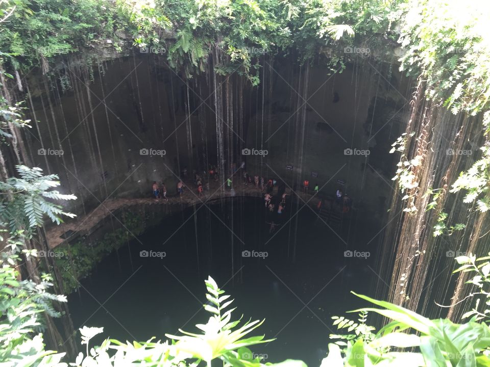 Cenote from above 