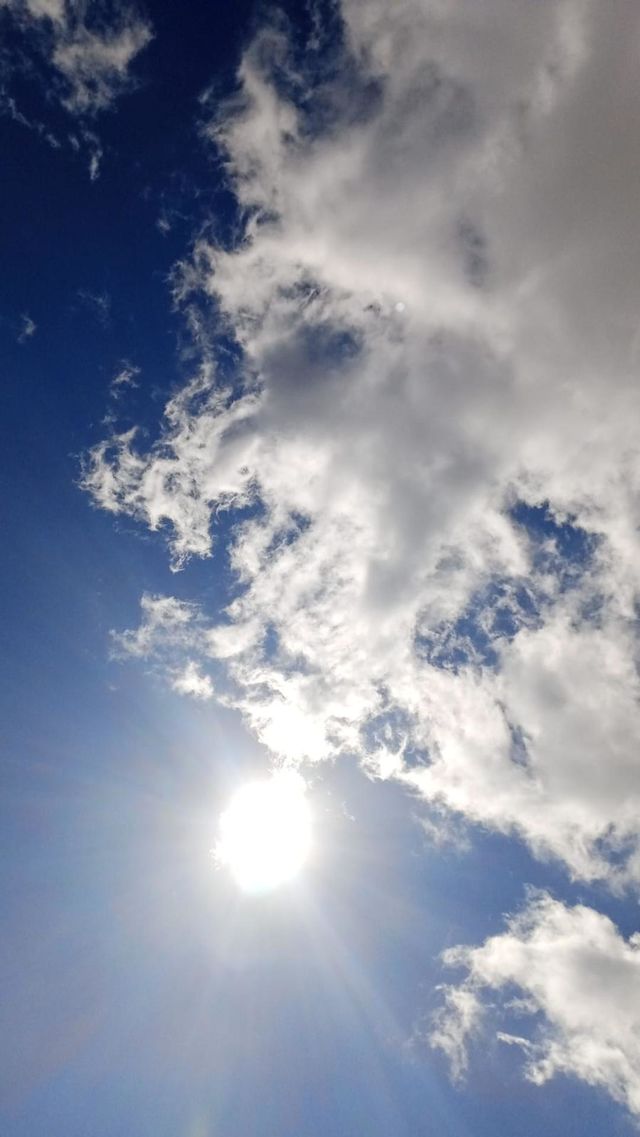 a clear sky