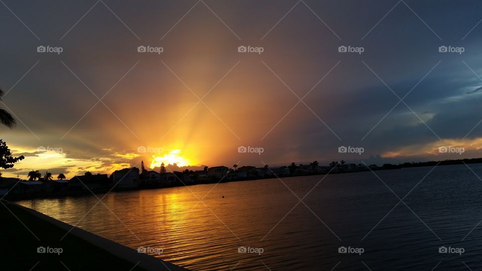 sunset. Beautiful ending to a day in paradise