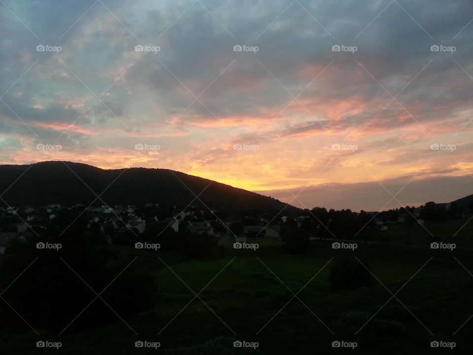 Sunset on Read Mountain