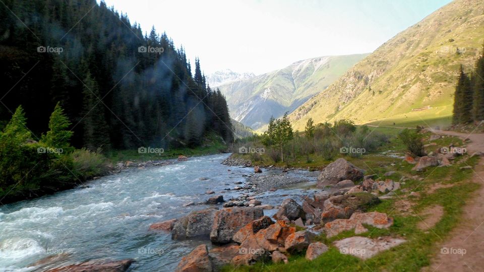 Kirghizstan river