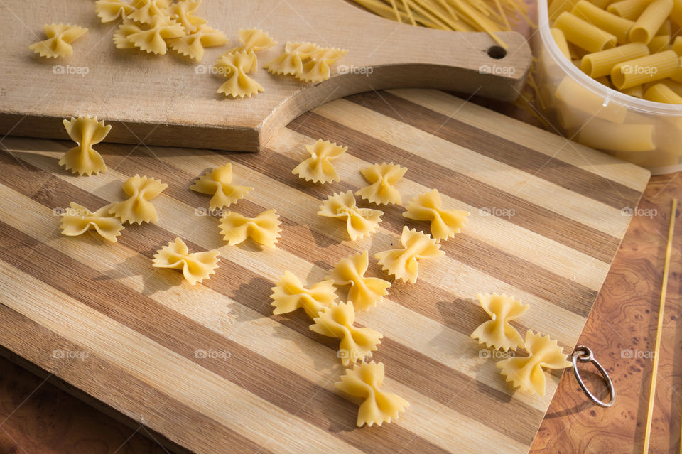 Different types of pasta