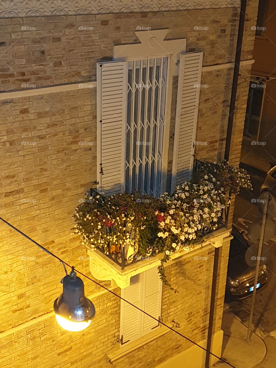 Night street lighting