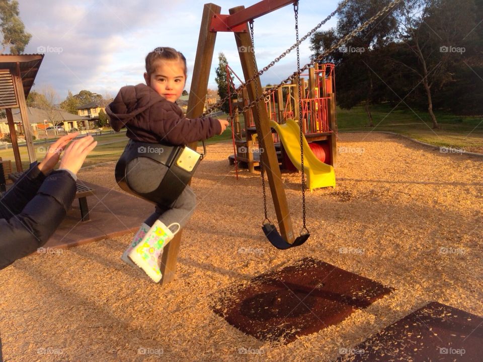 Swing!. Swinging at the playground