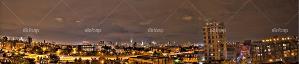 Nighttime Skyline NYC