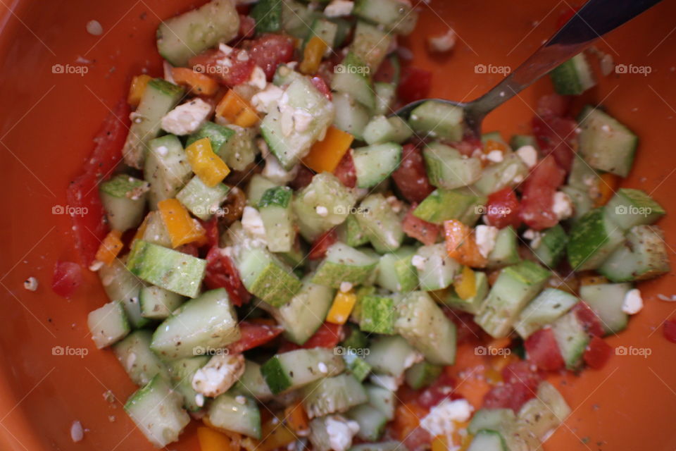garden fresh cucumber salad