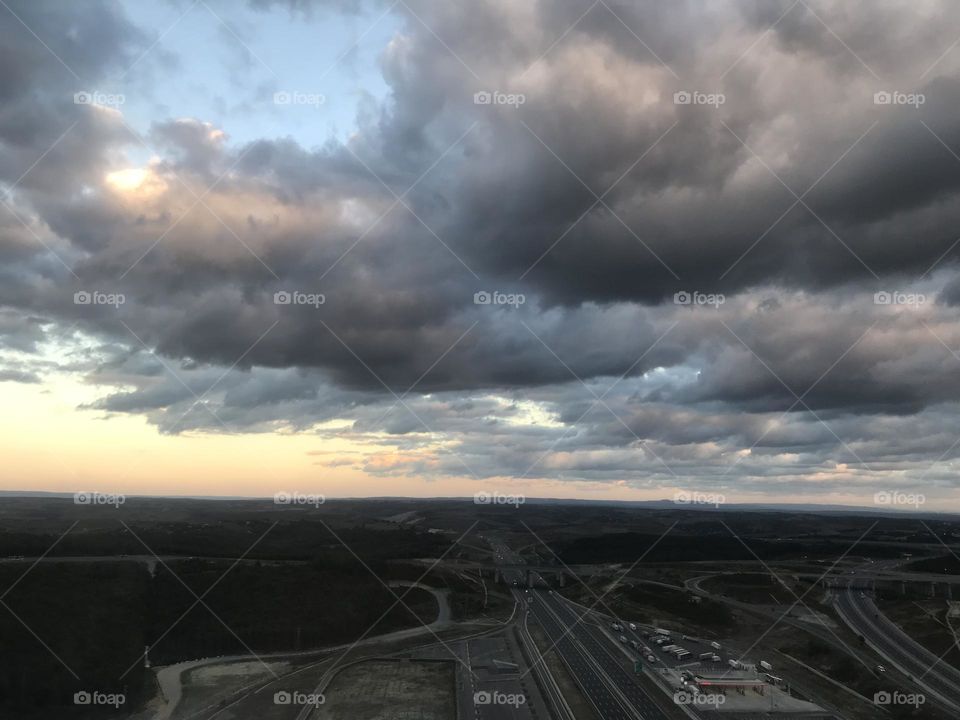 The celestial beauty of the skies - clouds like a child's dream - makes us feel extraterrestrial, like angels. Prayers might come true more up here.