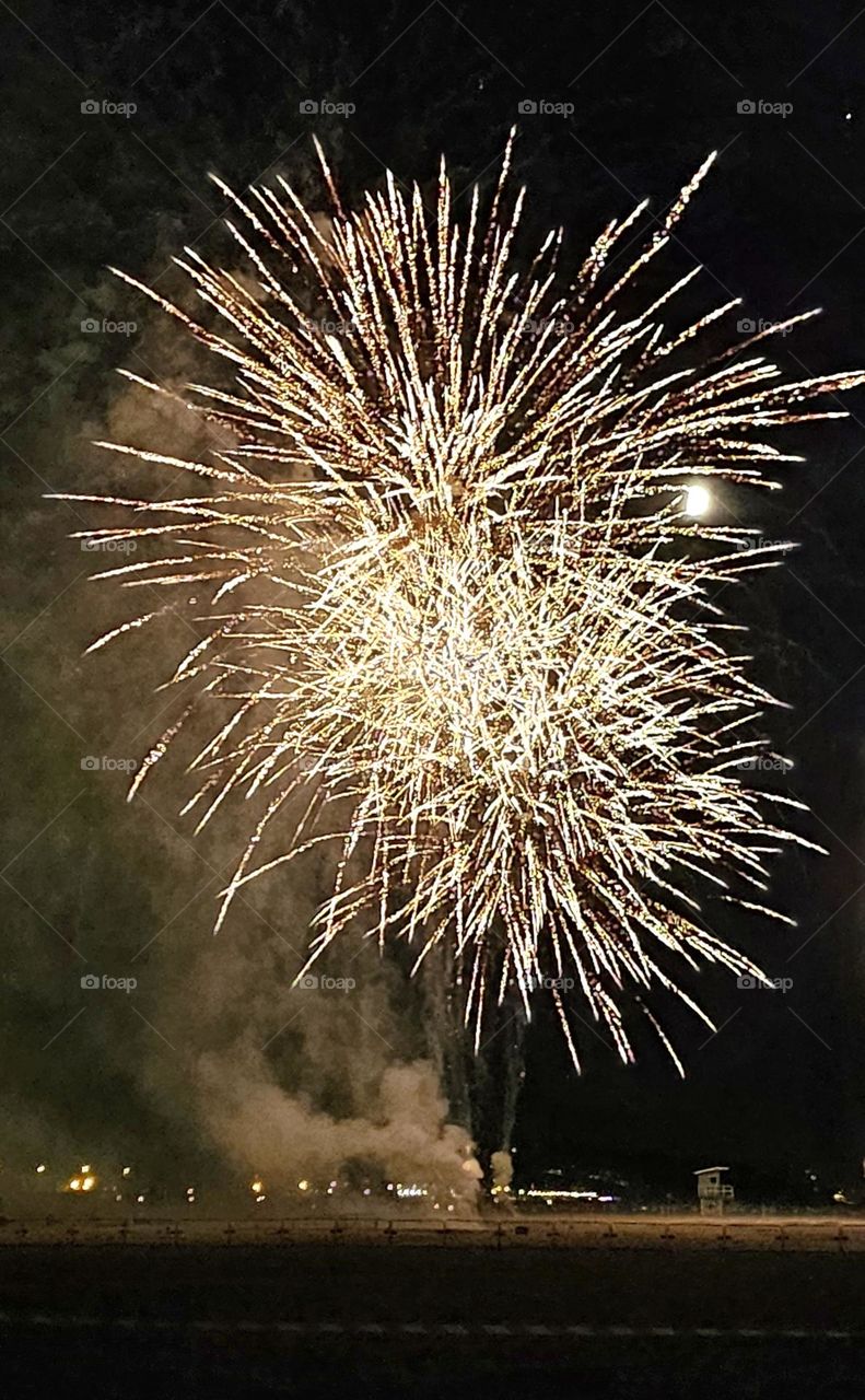 feu d'artifice à Deauville