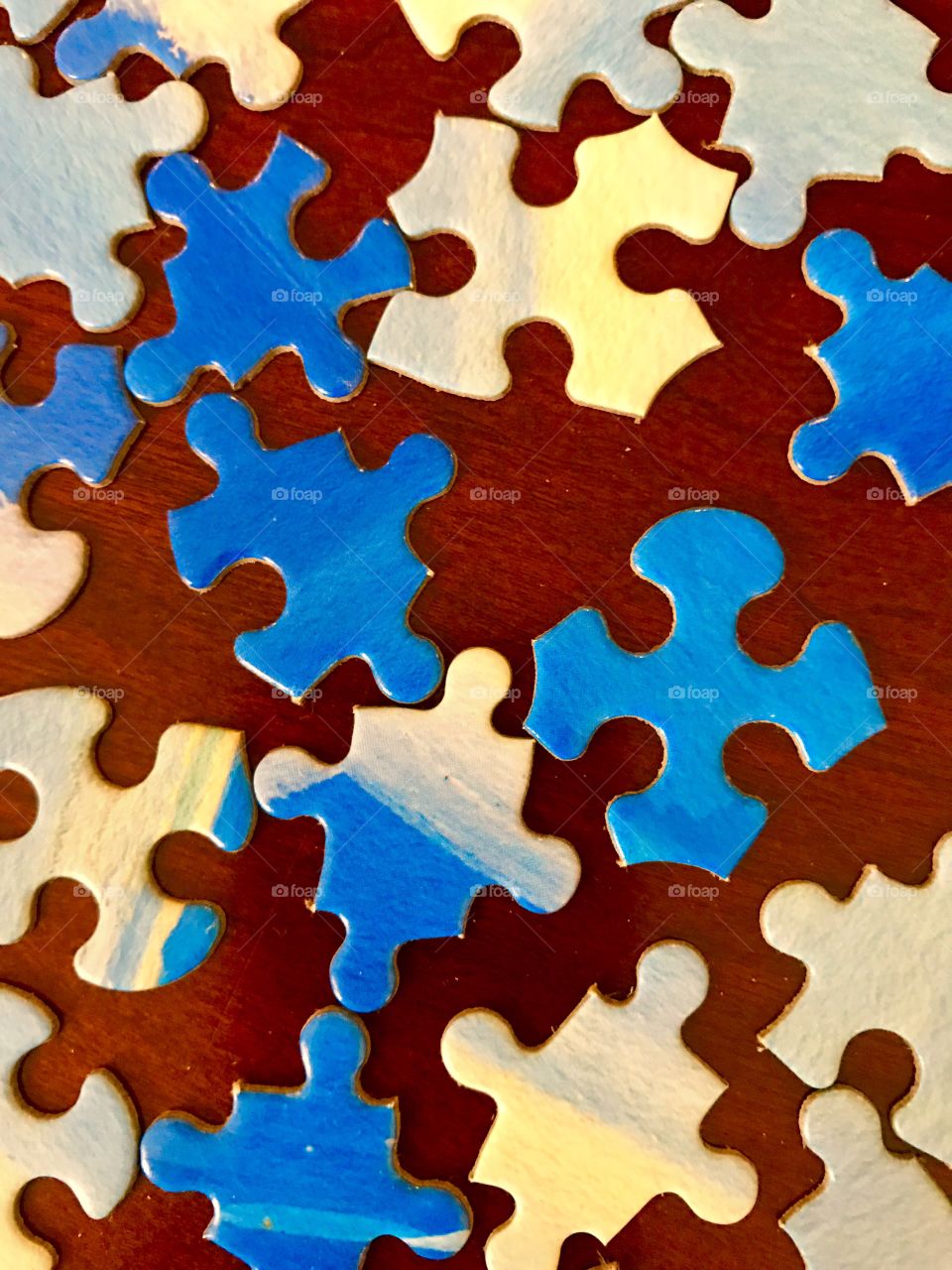 Close-Up Puzzle Pieces