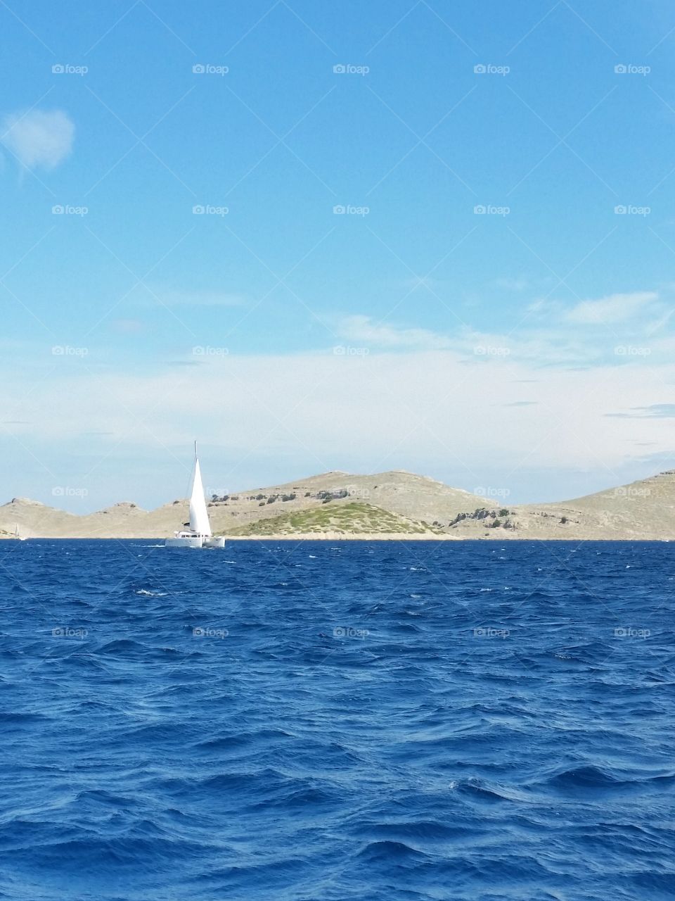 sailing on Adriatic sea