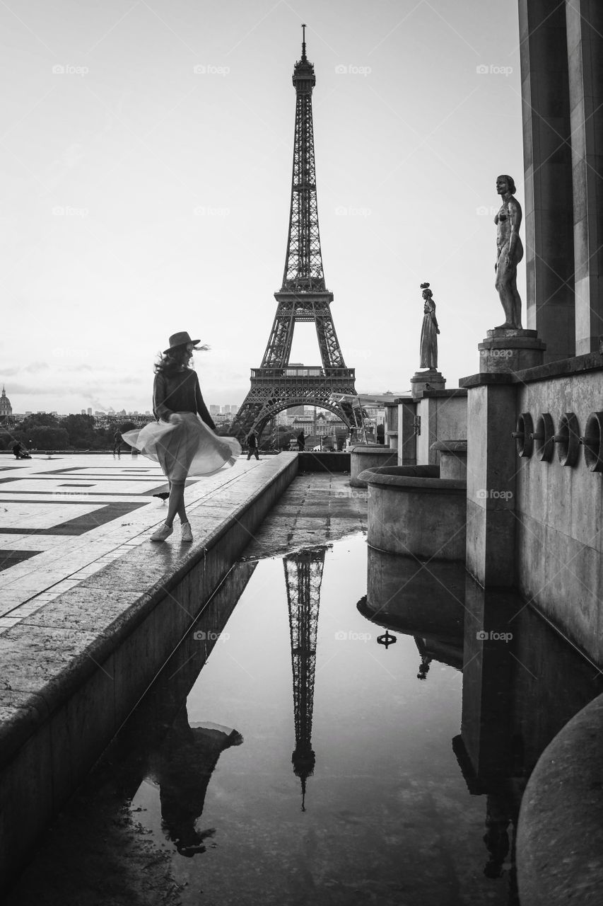 Beautiful Paris in black and white