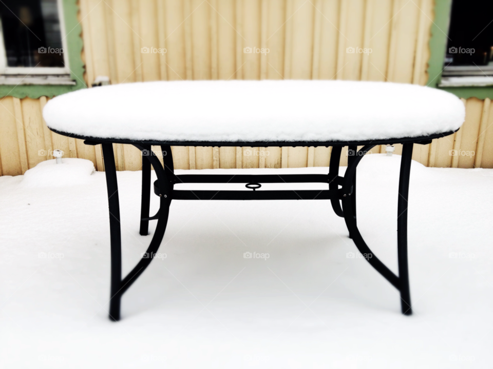 snow winter table white by maomspv
