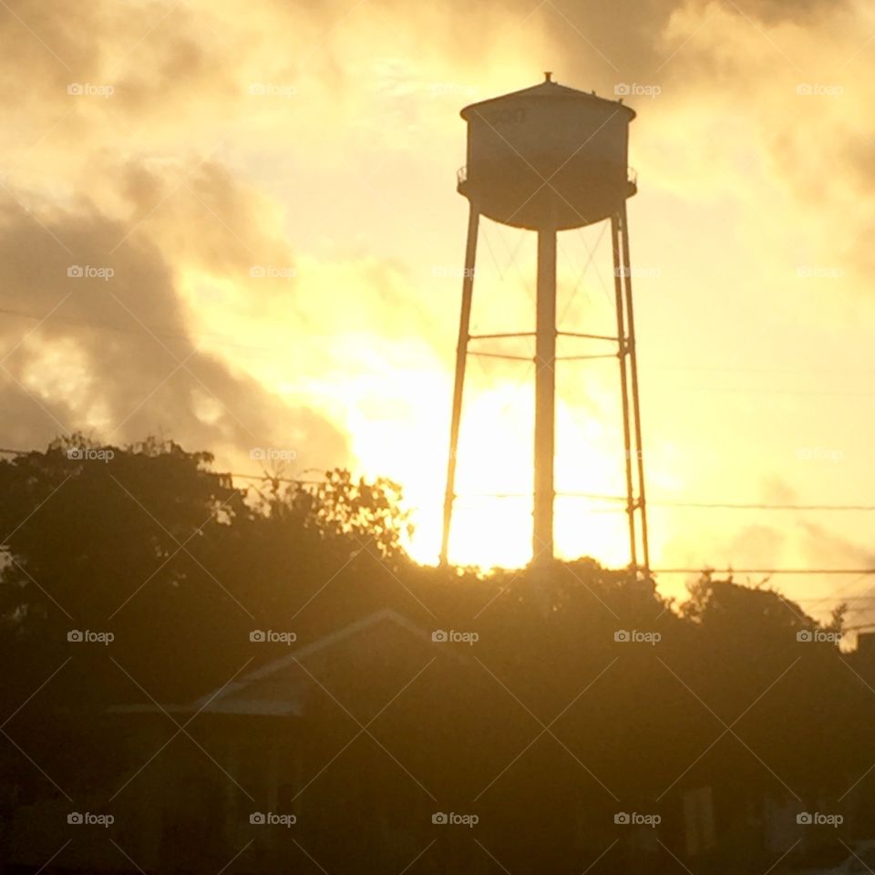 Town water tower
