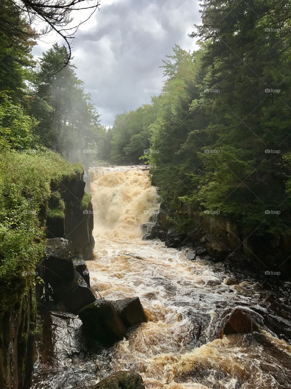 Rainbow Falls, Tooley Pond Waterfall Tour, Adirondack, NY