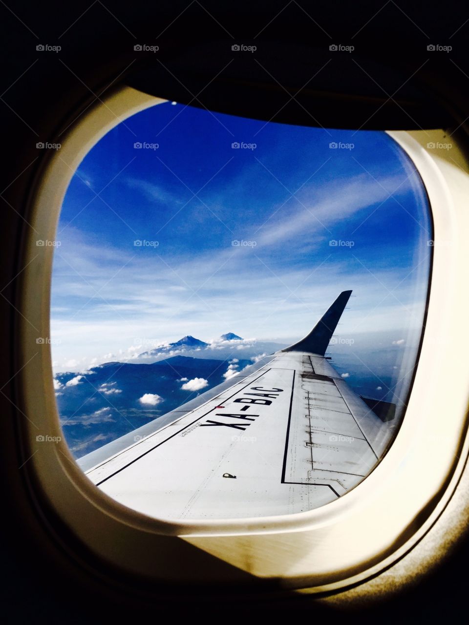Airplane window 