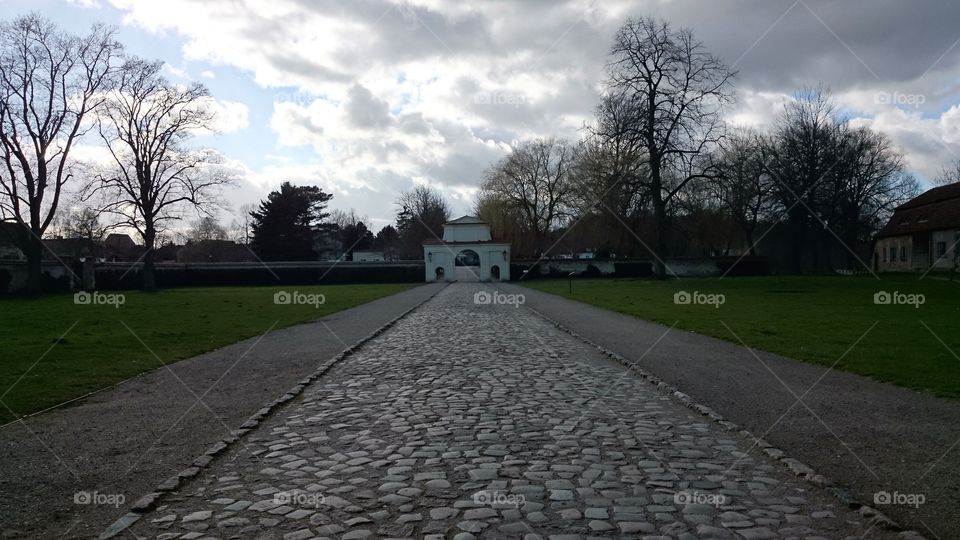 Path from a Castle . Malchin, Germany 