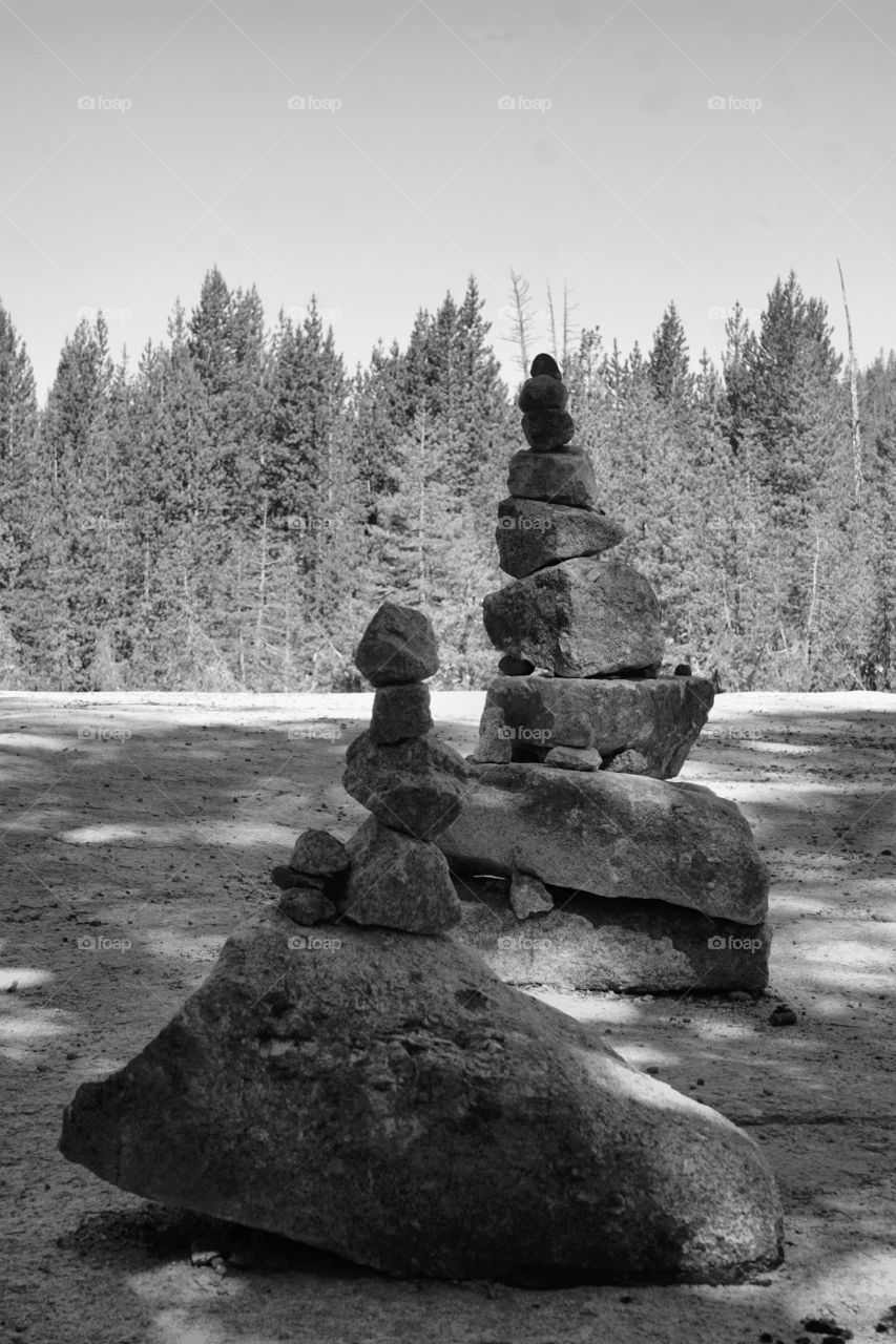 Stacked rocks