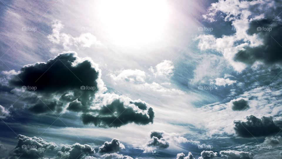 Clouds and Sun Light