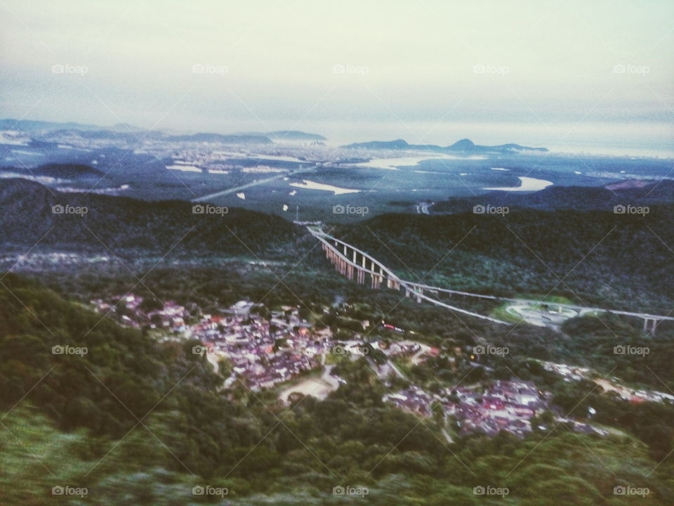 Santos,  view from the saw. Santos, Brazil