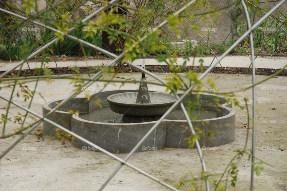 A small fountain of moorish style architecture