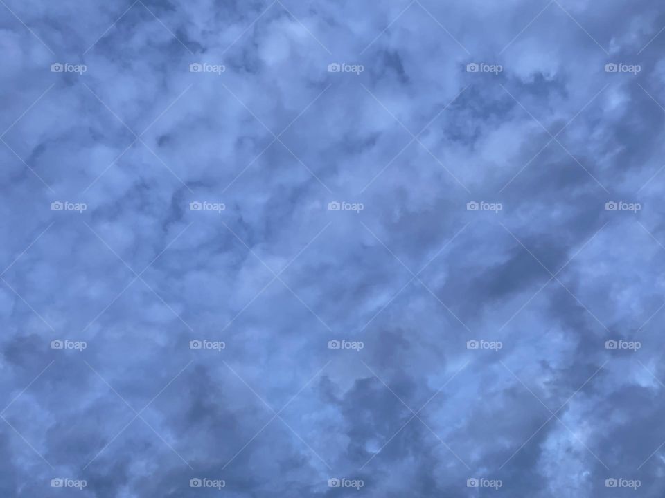 A patch of dark rain clouds. 