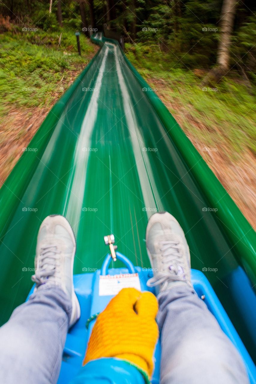 Summer sledding in Germany 