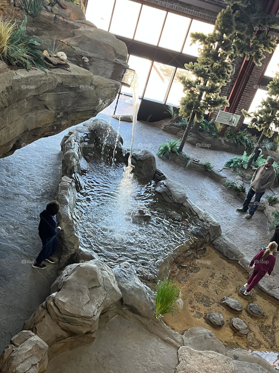 Indoor waterfall