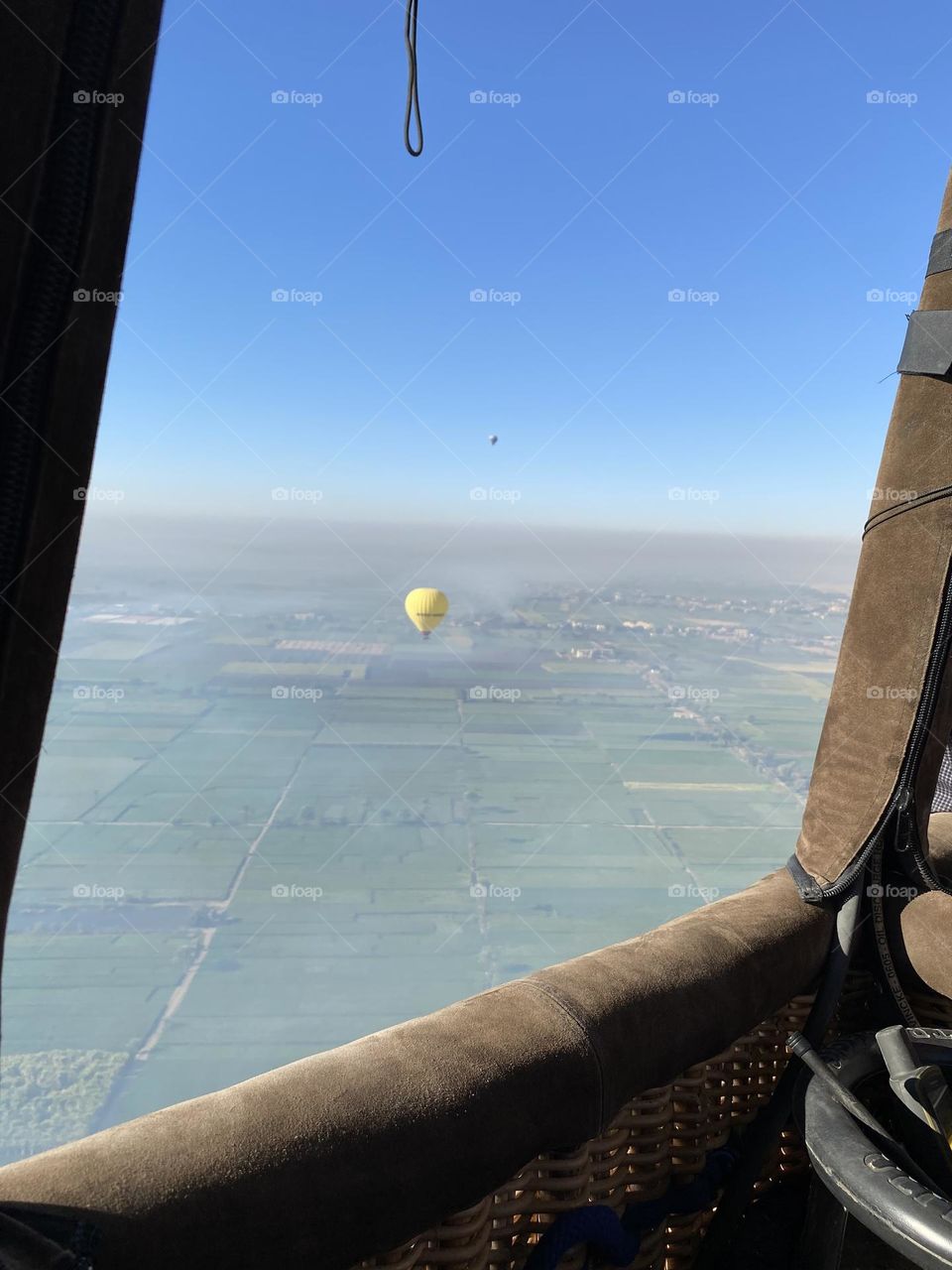 The view from the hot air balloon 